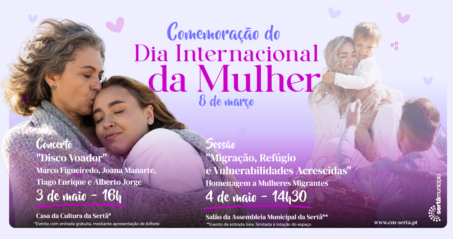 Município da Sertã celebra Dia Internacional da Mulher em maio
