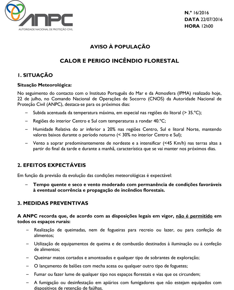 Aviso ANPC 22.07A