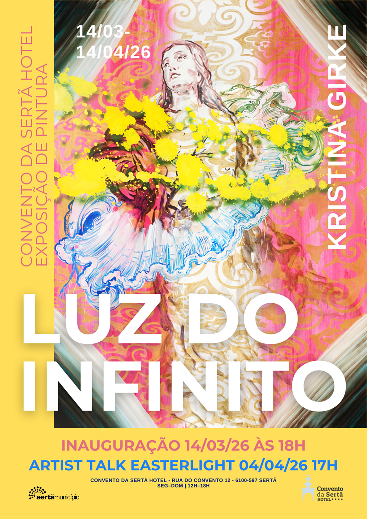Cartaz Luz Infinito exposição Convento da Sertã Hotel