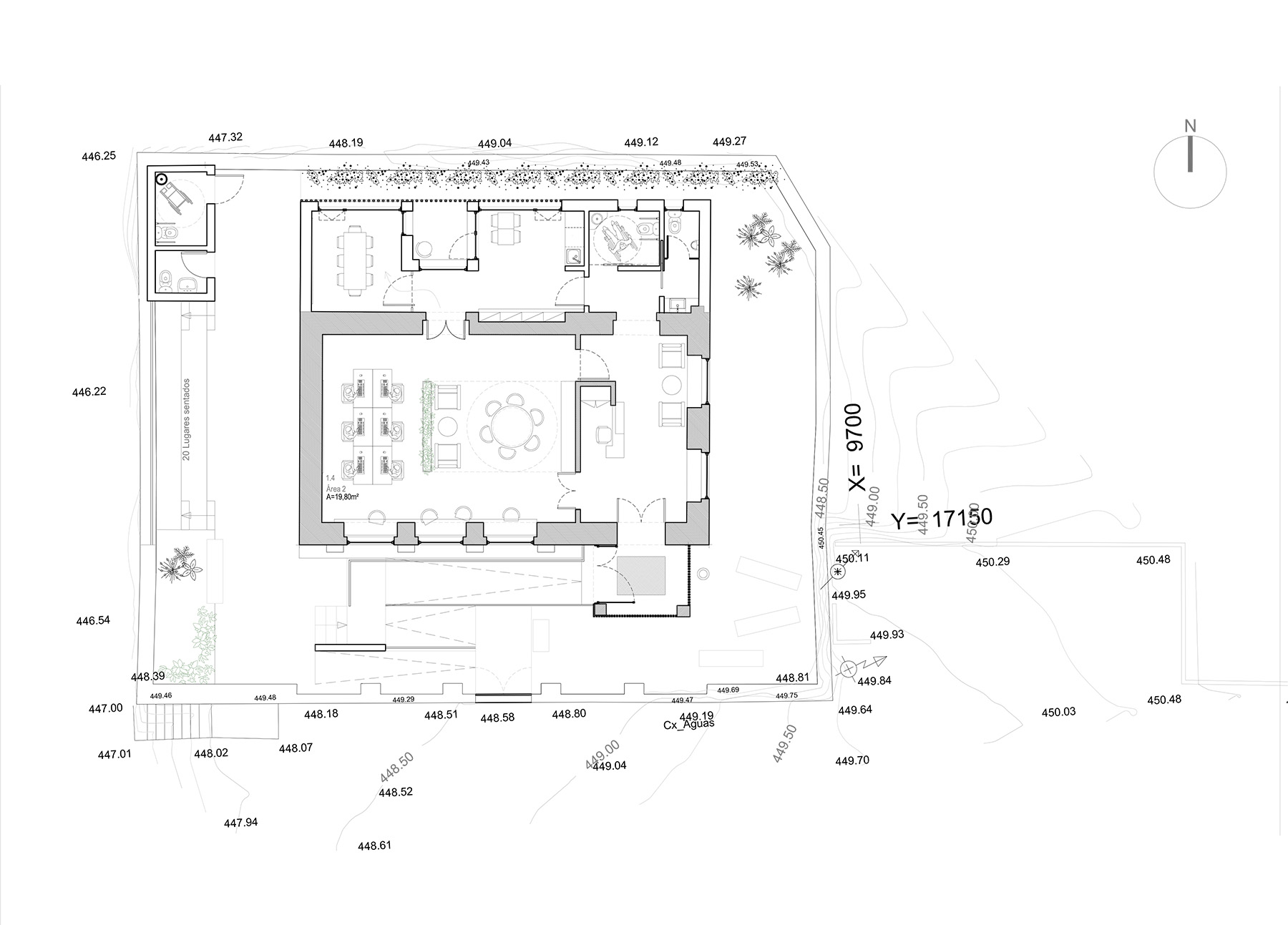 Cowork Mosteiro Santiago planta